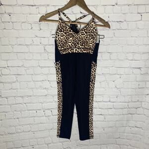 Zyia Active Leopard Leggings & Bra Set